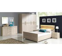 Chambre à coucher Meubles Aménagement Lit Armoire Commode Set complet Commode