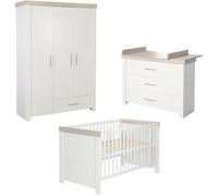Chambre Bébé Complète ROBA - Lucy - Lit 70x140 cm - Commode à Langer - Armoire