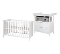 Chambre Bébé Duo Hamburg - ROBA - Lit Cododo 60x120 cm - Commode à Langer 2 Tiroirs