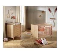 Chambre bébé duo - Lit 120 x 60 cm + Commode 3 tiroirs - Arty - SAUTHON