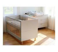 Chambre bébé duo lit 70x140 + commode à langer Cosy Clay
