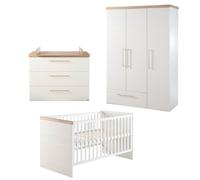 Chambre Bébé Évolutive Complète Avec Soft-close Nele Blanc / Chêne Artisan TU