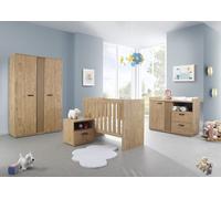 Chambre bébé ou enfant TOMMY, lit 60x120 évolutif en 90x200, armoire, commode à langer et chevet