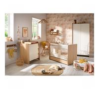 Chambre bébé trio lit 60x120cm + commode + armoire Vanille