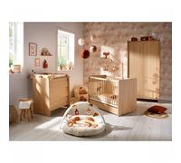 Chambre bébé trio lit 70x140cm + commode + armoire Cannelle