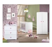 BABY PRICE 1P377 Chambre Bébé Trio Lit + Commode + Armoire