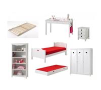 Chambre Complete Amori Lit Gigogne Avec Bureau Et Rangements