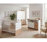 Chambre de bébé Maxim Armoire 3 pièces, lit bébé 70 x 140 cm, commode à langer XXL