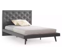 Chambre d'enfant Garniture lit d'adolescent table de nuit lit bois gris 100 cm 2pcs