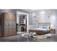 Chambre d'enfant Lit Commode Armoire 5pcs Chambre à coucher Nouveau