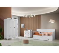 Chambre d'enfant Moderne Set Lit d'enfant Armoire Commode Chambre à coucher Nouveau