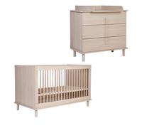 Chambre Nordica : lit et commode
