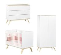 Chambre Serena : lit, commode, armoire + plan à langer