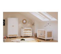 Chambre Trio Nami Neige Lit 60x120 cm + Commode + Armoire