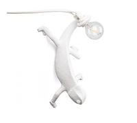 Lampe de table CHAMELEON GOING DOWN 21 cm, blanc, prise USB, Seletti