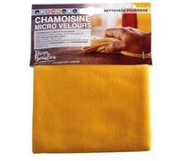 Chamoisine microvelours TISSAGES DE BEAULIEU 1302R 40 x 50 cm jaune jaune moutarde / ocre