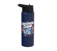 Champ de mots croisés Stainless Steel Insulated Water Bottle
