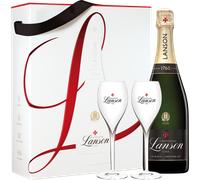 Champagne Lanson - le Black Création - Coffret 2 Flûtes