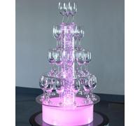 Champagne Tower Tour de champagne Colonne d'eau Illuminée Étagère Colonnes Mariage Party