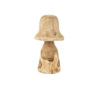 Champignon Déco en Bois "Cloche" 42cm Naturel