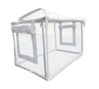 Champignons Bac de Culture Mini Serre Boîte à Air Fixe Sac de Plantation PVC Résistant Aux Intempéries Adapté Aux Balcons Terrasses et Petits Jardins, Clair