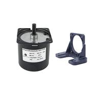 CHANCS Moteur à engrenages synchrone 60KTYZ AC 220-240V 30r/min contrôle CW/CCW 18W avec support de montage de moteurs à engrenages support de siège fixe