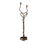 Chandelier 2 Bras en Métal Holderin 48cm Bronze