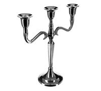 Chandelier 3 Têtes en Métal ""Lumos"" 27cm Argent