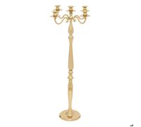 Chandelier 5 têtes H.100cm métal doré - Atmosphera Créateur d'intérieur
