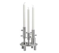 Chandelier-bougeoir L acier inoxydable H x Ø 20x16cm