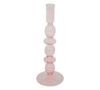 Chandelier en Verre Design Bulles 25cm Rose Clair