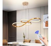Chandelier - Golden Arc LED Suspension Dimmable Remote Control Led Acrylic Chandelier Modern Chandelier Luminous Note