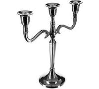 Atmosphera - Bougeoir 3 têtes - métal - Argent - H27 cm