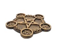 Chandelier Pentagramme Étoile Pentacle en Résine, Décor Religieux | Ornement Classique, Résine Résistante, Forme Pentacle Étoile, pour Autel et Décoration de Scène