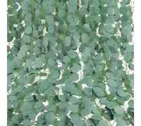 ChaneeHann Guirlande Eucalyptus Artificiel 6 Pièces, 2.1m Guirlande Fleurs Artificielles avec 6 Attaches pour Décoration de Mariage, Table, Cuisine ou Plante Suspendue