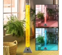 Changement de couleur de commutateur de câble de lampe sur pied de poisson décoratif clair de colonne d'eau de LED RVB