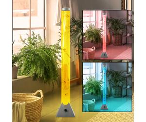 Changement de couleur de commutateur de câble de lampe sur pied de poisson décoratif clair de colonne d'eau de LED RVB