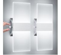 ChangM 2PCS Applique Murale LED 12W Lampe Moderne Design Up and Down Luminaires Muraux Intérieur de mur Lampe