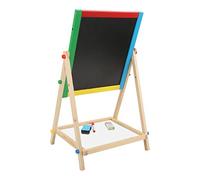 Changor Chevalet D'art Chevalet Multifonctionnel en Bois pour Tout-petits pour le Dessin et L'écriture Créatifs de 3 à 12 Ans avec Planches Double Face