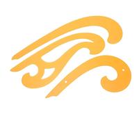 Changor Ensemble de Courbes Françaises, Règles Transparentes de 3 Tailles Différentes pour les Dessinateurs et les étudiants, en Plastique Léger