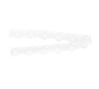 Changor Garniture de Ruban de Dentelle Blanche, Motif de Fleur élégant 5 Cm/1,9 Pouces, Parfait pour L'artisanat et la Décoration Intérieure, 10 Mètres