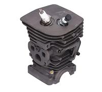 Changor Kit de Piston de Cylindre de Tronçonneuse, Pièces en Aluminium de | Compatible avec Husqvarna 455, 460, Installation facile, Aluminium durable, Haute performance