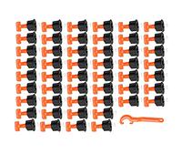 Changor Kit de Système de Nivellement de Carrelage pour une Installation | Matériau ABS réutilisable et durable, parfait pour les murs, réduit les irrégularités des carreaux.