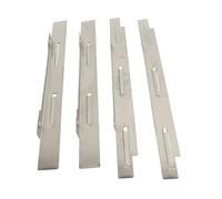 Changor Pare-vent en Acier Inoxydable pour Plaque Chauffante, 4 Pièces, Pare-vent de Four Réglable pour Accessoires de Cuisson à Combustion Stable