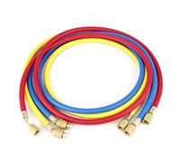 Changor Tuyau de réfrigérant, Réfrigérant Mise en Charge Tuyau, 600PI De Travail Pression,1/4in SAE Fil, Anti-rouiller et Porter-résistant, Facile à Installer, pour R22, R134a, R12, R50 Réfrigérateur