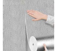 CHANGPHG Papier peint isolant auto-adhésif de 5 mm, couverture murale en mousse thermique for murs intérieurs, blanc 10 m x 50 cm(Grey,L80m W50cm)