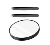 Changyeah Miroir grossissant 30x, miroir de voyage avec ventouse et pinces, miroir de maquillage grossissant pour maquillage, miroir rond de mise au point de 8,6 cm, maquillage, rasage