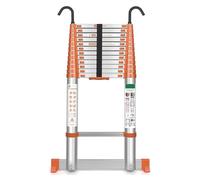 Chanjarhill Échelle Télescopique Pliante en Aluminium 5,1m Orange