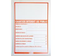 CHANTIER INTERDIT AU PUBLIC 80 X 120 MONDELIN - 802260