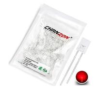 CHANZON 100 pcs 2x5x7 LED Rouge Diode Lumières (Lentille Transparente Transparente Carrée DC 2V 20mA) Ampoule Lampes Composants Électroniques Indicateur Diodes Émettrices De Lumière